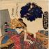 Toyohana (豊花 ) of the Maru-Ebiya (丸海老屋内) from the series <i> Comparisons of Courtesans and Flowers</i> (<i>Keisei hana kurabe</i> - 傾城花競)